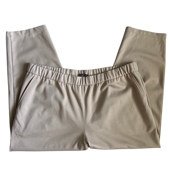 Eileen Fisher Plus Flex Tencel Ponte Slouchy Pant Beige Size 1X - Picture 5 of 10
